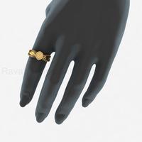 Massiver 925er Sterlingsilber 18K vergoldeter 6mm Rohling-Fassung Designer-Ring für Cabochon DIY Andenken Harz Schmuckzubehör