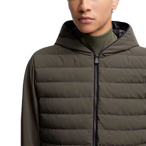 Chaqueta de Punto de Invierno para Hombre de Alta Calidad, Manga Larga, Talla Grande, con Cierre, Informal, con Logotipo Frontal y Capucha - Product Image 5