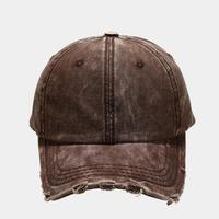 Casquette de baseball en jean délavé, 6 panneaux, réglable, unisexe, décontractée, couleur unie, en coton, toutes saisons, style adulte