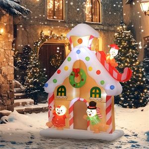 Christmas Outdoor Holiday Yard Decorations Inflatable Gingerbread House - Product Image 1