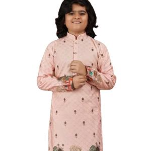 Nuevo último estampado Lehariya con diseños de algodón pesado Kurta con pijama temporada festiva - Product Image 1