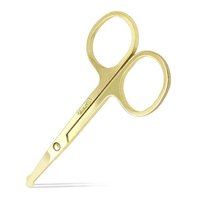Sharp Stainless Steel Manicure Scissors Straight Blade <b>Cuticle</b> <b>Trimmer</b> 8.8cm Professional Nail Care Tool Round Handle Durable - Product Image 5