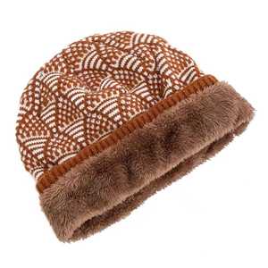 Unisex Geometric Jacquard Beanie Hat 100% Acrylic <b>Winter</b> <b>Cap</b> Casual Style 56-58CM Adult Size - Product Image 4