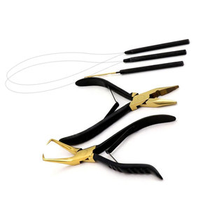 Kit d'outils professionnel pour extensions capillaires de qualité supérieure – Ensemble d'application de micro-anneaux avec pince durable, aiguille à boucle et crochet de tirage - Product Image 4