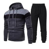 Ensemble de jogging pour hommes de haute qualité, coupe classique, grandes tailles, broderie personnalisée, streetwear, ensemble d'entraînement, sweat à capuche imprimé sur mesure