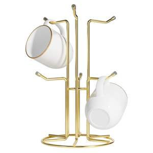 Portavasos de hierro simple diseñado para uso funcional en la cocina, para sujetar tazas, jarras y artículos pequeños. - Product Image 1