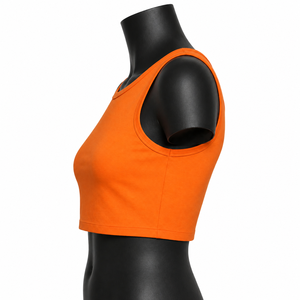 Seamless Ribbed Crop Tank Women Stretch Fit Activewear <b>Top</b> Breathable Gym Fitness Sleeveless Tank <b>Top</b> - Product Image 4