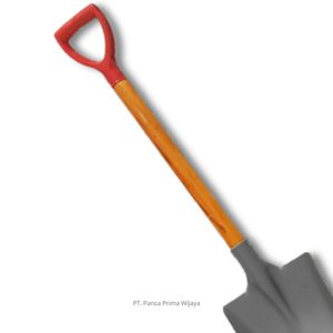 Megumi High Quality PVC Plastic Shovel (Non-Sparking) | DIY Garden Shovel <b>Square</b> Blade 300mm Plain Wood Grip Oil Salt Ice - Product Image 4