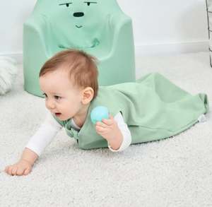 Saco de Dormir para Bebé 95% Bambú 5% Spandex con Cremallera Lateral de 1.5 y Pies Separados - Product Image 3