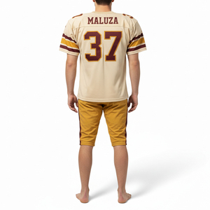 Uniforme de Fútbol Americano Personalizado con Diseño de Equipo, Jersey Sublimado, Paneles Laterales de Spandex Elástico en Cuatro Direcciones, Tela Resistente - Product Image 3