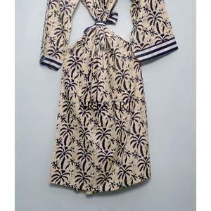 Kimono Elegante para Mujer, 100% Algodón, Estampado a Mano, con Diseño Floral, para Usar como Bata de Baño, Ropa de Dormir, Traje, Traje de Baño o Vestido de Fiesta para Primavera - Product Image 6