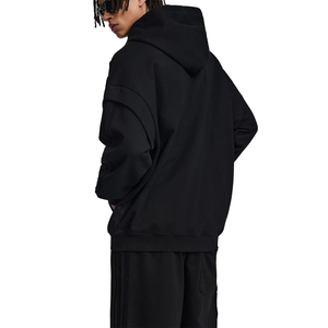 เสื้อฮู้ดดี้สั่งทำพิเศษ OEM ผ้าหนา 440 GSM ผ้าเฟรนช์เทอร์รี่ ซิปแบบรูดขึ้นลง ทรงโอเวอร์ไซส์ ซิปสำหรับผู้ชาย ปักโลโก้ 3 มิติ - Product Image 4