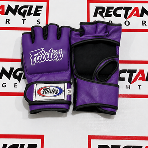 ถุงมือ MMA แบบครึ่งนิ้วรุ่นใหม่ขายดี ถุงมือหนัง Fairtex สำหรับชกมวยไทย ฝึกซ้อมต่อสู้ - Product Image 1