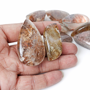 Colgantes de cristal de cuarzo natural en forma de gota para la fabricación de joyas, venta al por mayor - Product Image 1