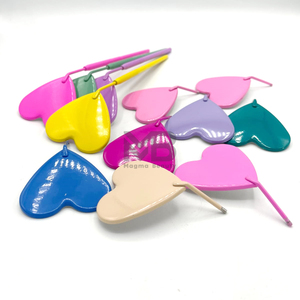MAGMA BEAUTY Herramienta Auxiliar para Injerto de Pestañas de un Solo Lado, Espejo Pequeño en Forma de Corazón Multicolor para Observación Inversa del Piso de la Pestaña - Product Image 3