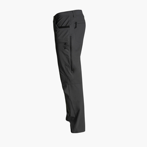 Men's Black Soft <b>Shell</b> Hunting Pants Breathable Polyester Solid Color Autumn Outdoor Wear - Product Image 5