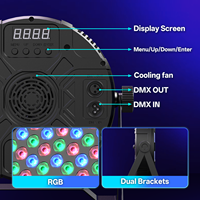 Projecteur PAR U`King 60 LED RGB DMX512 avec télécommande pour DJ, discothèque et éclairage de scène