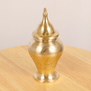 Modern Fancy Design Brass Material Luxury Antique Style <b>Ginger</b> <b>Jar</b> with Lid Dishwasher Safe Food Grade Kitchen Usage Supplies - Product Image 4