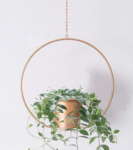 Metal Hanging Planters with POT 6" Indoor Planters - Product Image 5