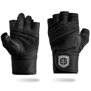Gants d'entraînement unisexes personnalisés, respirants, demi-doigts, paume en cuir articulée, protection supplémentaire, poignet entièrement réglable - Product Image 2
