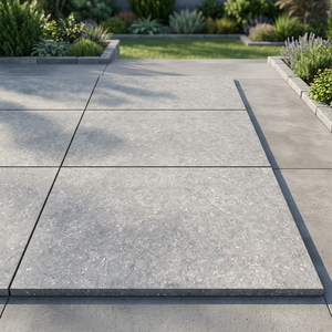 Baldosas de Porcelana Gris Adoquín de 20 mm, 600x600 mm, Resistentes, Modernas, Adhesivas, para Pisos Exteriores - Product Image 3