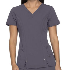 Conjunto de Uniforme Médico para Mujer, Elástico en 4 Direcciones, Cuello en V, para Hospital, con Logotipo Personalizado, Venta al Por Mayor - Product Image 3