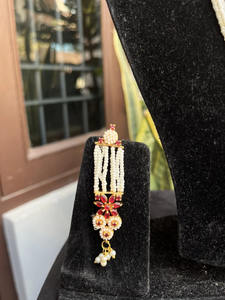 Harpière traditionnelle indienne Jal Puwai en laiton longue avec base pour femmes - Product Image 3