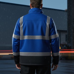Chaqueta de Trabajo Reflectante de Fábrica, Chaqueta de Uniforme de Seguridad con Logotipo Personalizado, con Tela de Primera Calidad - Product Image 2