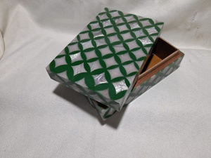 CAJA DE ALMACENAMIENTO DE JOYERÍA MDF Y RESINA CON INCRUSTACIONES DE MADRE DE PERLA DECORATIVA AL POR MAYOR - Product Image 5