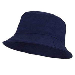 OEM Custom <b>Reversible</b> Embroidery & Printing Denim <b>Bucket</b> <b>Hats</b> Polyester/Cotton Summer Outdoor Unisex Adults high quality - Product Image 2