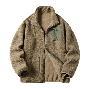 Sweat-shirt d'hiver personnalisé de haute qualité avec logo, pull unisexe en polaire sherpa, veste à capuche pour homme - Product Image 3