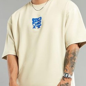 Pakistan Made Wholesale Classic 100% Cotton Round Neck 3D Puff Print T <b>Shirt</b> <b>White</b> <b>Plain</b> Plus Size Printed TShirts for Men's - Product Image 5