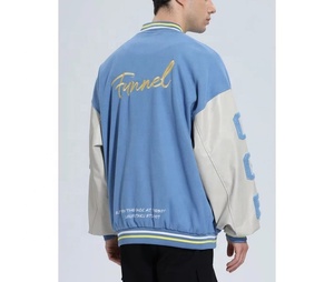 Chaqueta Varsity de Lana Personalizada para Hombre, de Alta Calidad, Estilo Universitario, Impermeable, Resistente al Viento y Ecológica - Product Image 5