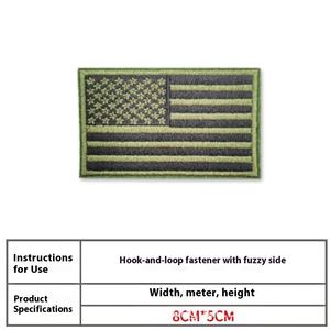 Patch brodé personnalisé OEM ODM avec support Velcro et adhésif thermocollant pour la décoration de vêtements, patchs drapeaux nationaux - Product Image 4