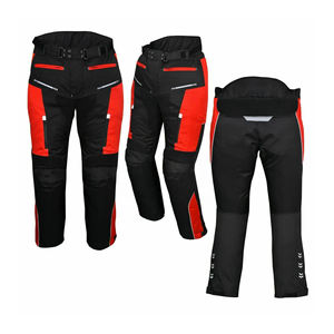 Pantalon de moto pour homme, taille plus, coupe-vent, en Cordura et cuir, respirant, pour les voyages en moto - Product Image 2