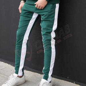 Chándal de moda de gimnasio con capucha de algodón de manga larga a rayas de color para hombre, chándal de alta calidad liso para hombre - Product Image 3