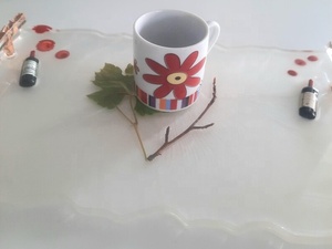 Premium Resin Tray Decorative Serving Tray for Coffee Table & Dining - Product Image 3