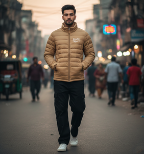 Veste d'hiver matelassée personnalisée RexFit Sports pour hommes et femmes, manteau en duvet avec logo brodé, fabrication OEM - Product Image 3