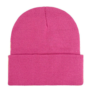 Unisex Solid Color Knit Beanie Hat 100% Acrylic Cuffed <b>Winter</b> <b>Cap</b> Casual Style for Adults Orange - Product Image 4