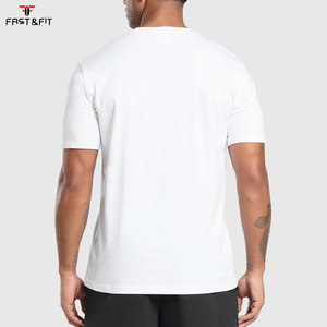 Camiseta de Verano de Manga Corta para Hombre, de Algodón, Lisa, Tejida, 180 Gramos, Informal - Product Image 2