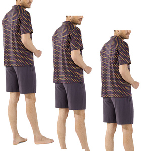 Ensemble de pyjama pour homme 100% coton uni, manches longues, boutons, vêtements de nuit, vêtements de détente avec poches, lavable en machine, tailles S-XL - Product Image 4
