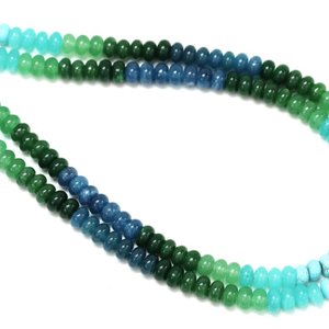 Cuentas de Cuarzo Multicolor en Forma de Rondelle: Gemas Lisas de Calidad AAA para la Elaboración de Joyería - Product Image 3