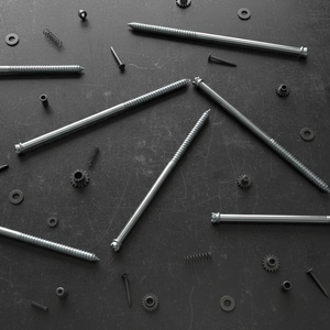 Vis à tête fendue en acier au carbone métrique zingué à double extrémité de qualité industrielle PDC, classe 4.8 6.8, pour fixation du bois - Product Image 4