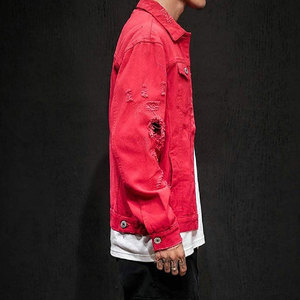 Blousons en jean personnalisés à capuche multi-fourrures pour hommes – Nouvelle collection hiver décontractée coupe oversize 100 % coton - Product Image 4