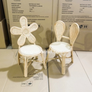 Silla Infantil de Ratán Hecha a Mano para Alquiler, Muebles Infantiles Rústicos Bohemios para Bodas, Eventos, Fiestas de Cumpleaños, Venta al Por Mayor de Fábrica - Product Image 1