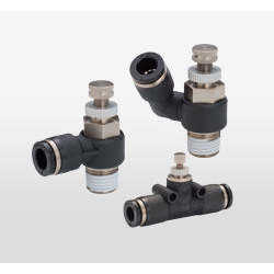 PISCO <b>Needle</b> <b>Valve</b> Throttle <b>Valve</b> Made of PP (Polypropylene) and SUS304 Model PJNMU10 - Product Image 1