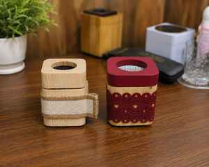 Brûleur d'encens artisanal en bois naturel, design sculpté, porte-charbon et bakhoor, pour cadeaux de Ramadan et de l'Aïd, Mabkhara décorative - Product Image 5
