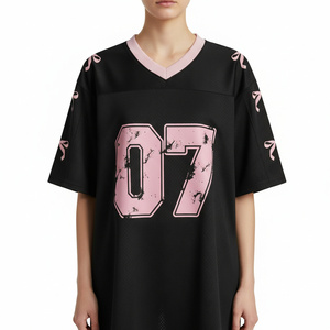 Precio al por Mayor RTS, Ropa Deportiva Personalizada de Alta Calidad, Jersey de Fútbol Americano Transpirable de Secado Rápido con Mangas Cortas AI-AF-12 - Product Image 6