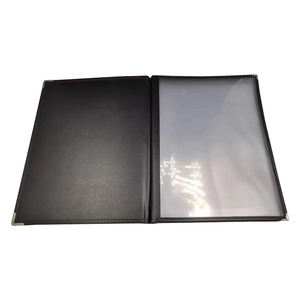Disponible en Stock, Cubierta de Menú Personalizable de Cuero PU Magnético Ecológico de Calidad Excepcional para Uso en Restaurantes, de Reputación - Product Image 1