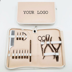 Kit d'outils pour extensions capillaires colorées sur mesure : ciseaux, peigne et pinces en acier inoxydable, tous essentiels pour les extensions capillaires - Product Image 5